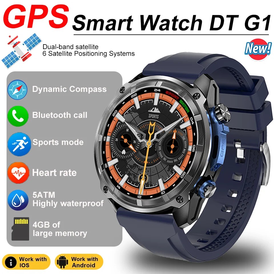 ð DT G1 ٱ  ȭ  ð GPS Ʈ ħ 5ATM  ɹڼ ƮϽ  SmartWatch
